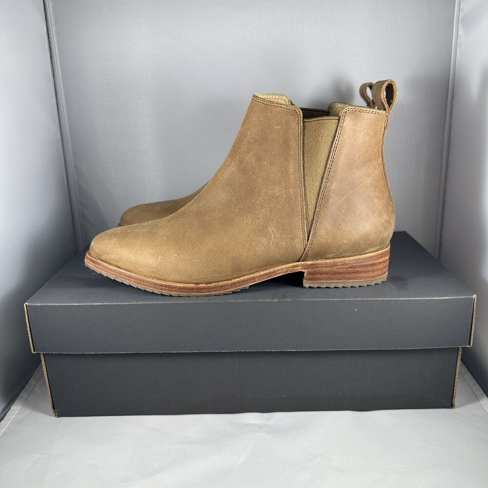 Nisolo Women's Size 7 Eva Leather Everyday Chelsea Boot Brown With Box